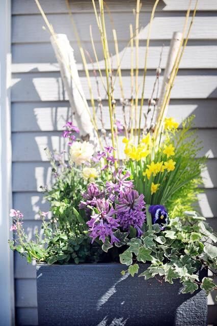 Spring Planter After a completed landscape companies project in the Chicago, IL area